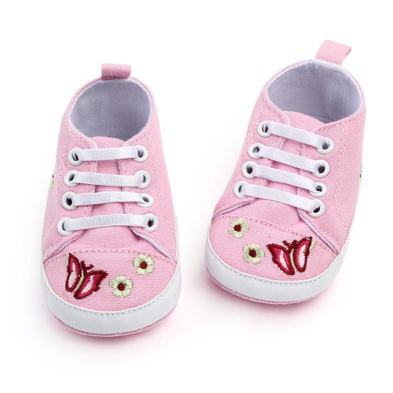 Fashion Brand Newborn Baby Girl Princess Shoes Lace-up Soft Sole First Walkers Toddler Sneakers Infant Shoes for 1 Year Old - Image 2