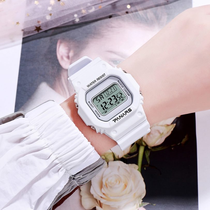 Fashion Men Women Sport Watches 50M Waterproof Wrist Watch SANDA Brand Digital Wristwatch Men Girls Electronic LED Clock relogio - Image 3