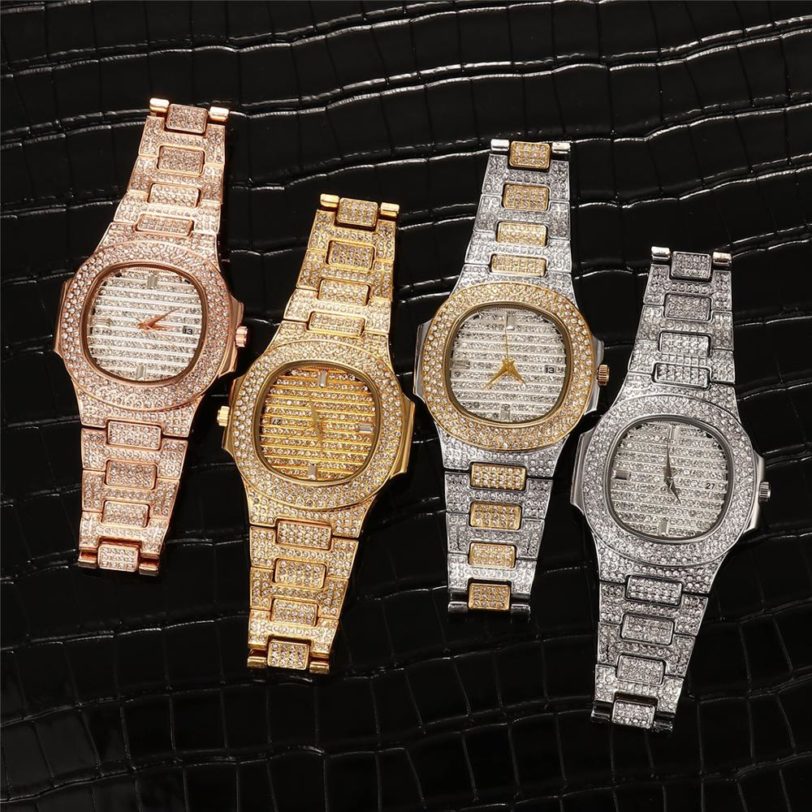 Fashion Wrist Watches For Unisex Gold Bracelet Brand Luxury Female Watch 2020 Waterproof Large Fashion Patek Quartz Wristwatch - Image 2