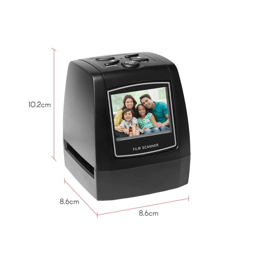 Film Scanner 35mm 135mm Slide Digital Film Converter Negative Photo Scanner with 512MB Built-in Memory Editing Software - Image 4