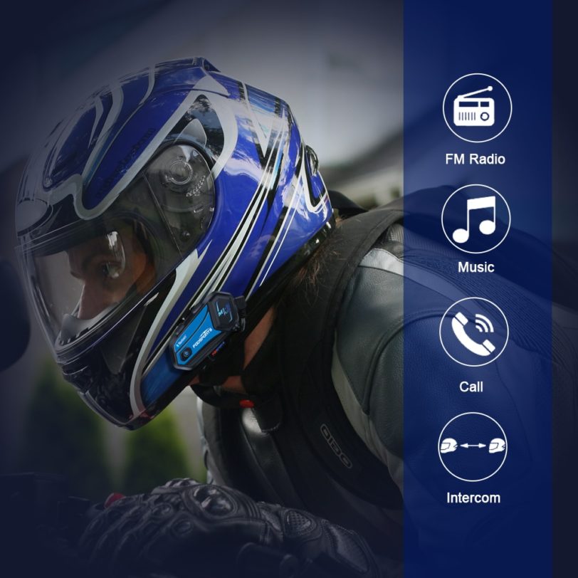 Fodsports M1-S Plus Helmet Intercom Headset Motorcycle Bluetooth Intercom 8 Rider 2000M Interphone FM music sharing - Image 3