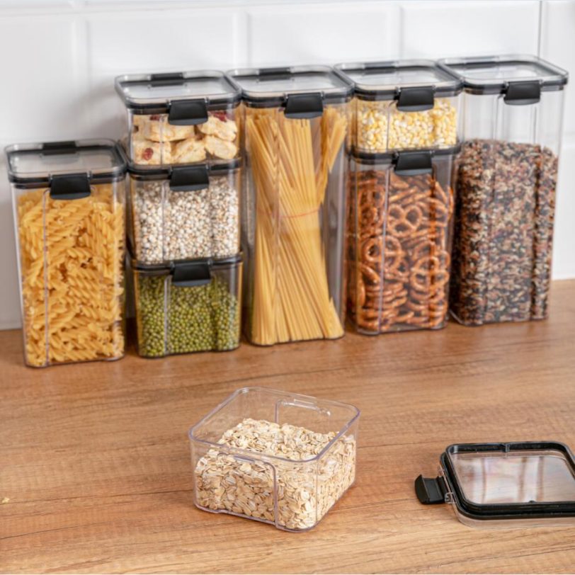 Food Storage Containers Set Kitchen Storage Organization Kitchen Storage Box Jars Ducts Storage for Kitchen PET Food Storage Box - Image 3