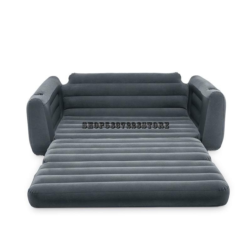 Genuine Intex Double Inflatable Sofa Folding Sofa Bed Lunch Break Bed Lazy Leisure Sofa Pump 2