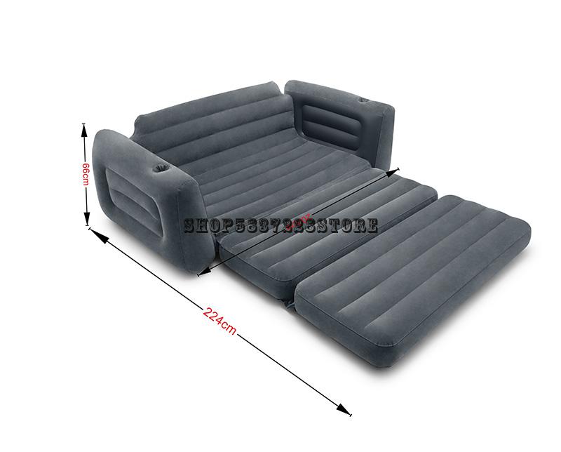 Genuine Intex Double Inflatable Sofa Folding Sofa Bed Lunch Break Bed Lazy Leisure Sofa Pump 3