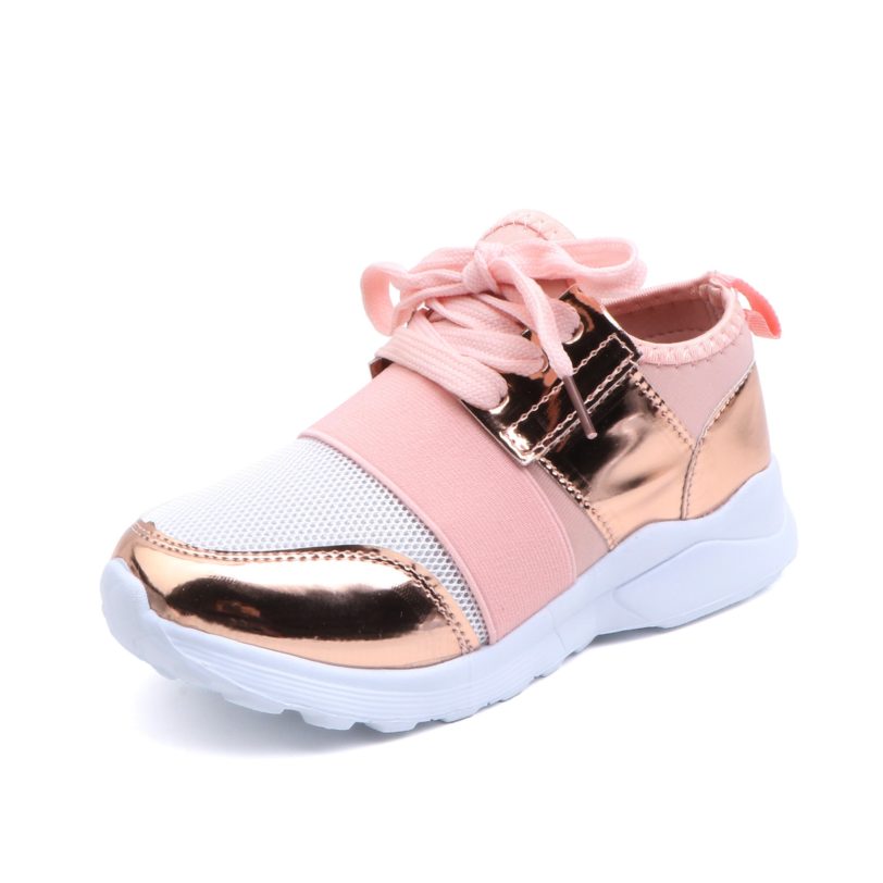 Girls Mesh PU Breathable Sneakers Toddler Little Kid Casual Fashion Trainers Children Sports Shoes 4 5 2