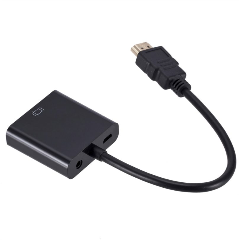 HD 1080P HDMI To VGA Cable Converter With Audio Power Supply HDMI Male To VGA Female Converter Adapter for Tablet laptop PC TV - Image 4