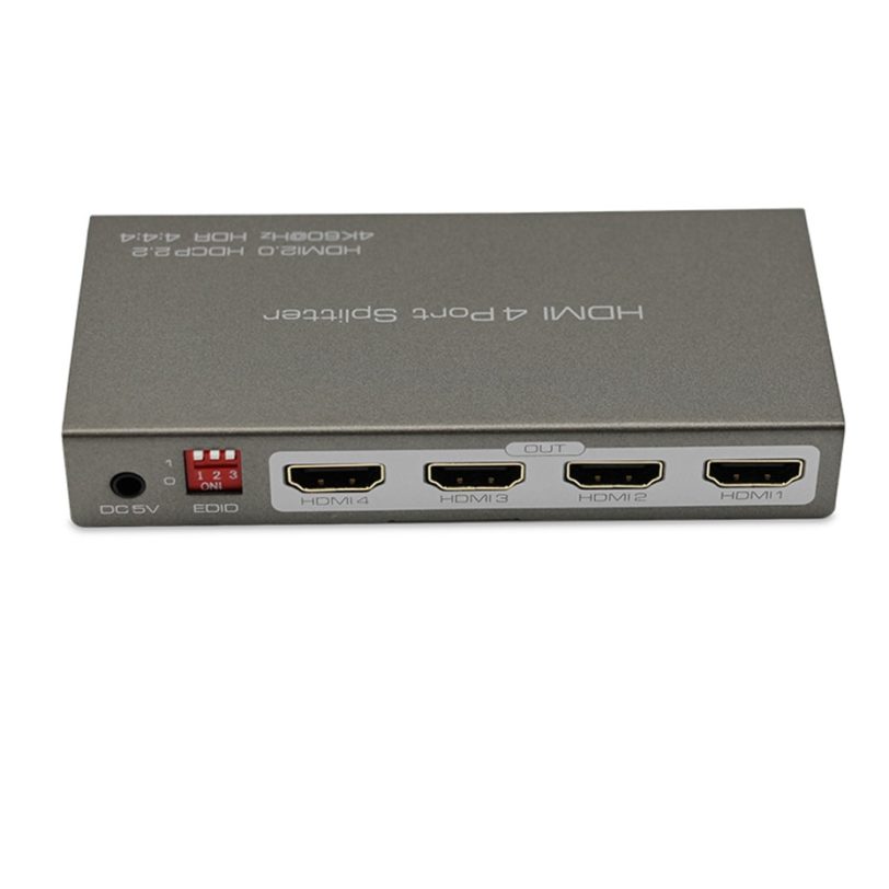 HDMI 2.0 Splitter 4K 60Hz HDR HDCP 2.2 HDMI 2.0 1 in 2 out HDMI 2.0 1X4 splitter EDID control(2 diffrent resolutions supported) - Image 5