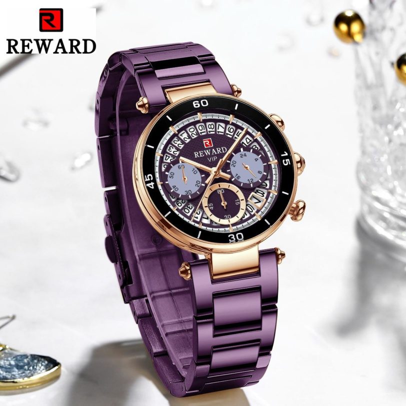 Hot Reward Women's Wristwatch Fashion Waterproof Travel Date Timepiece Girls Watch Casual Wrist Watch for Women Quartz Watches - Image 2