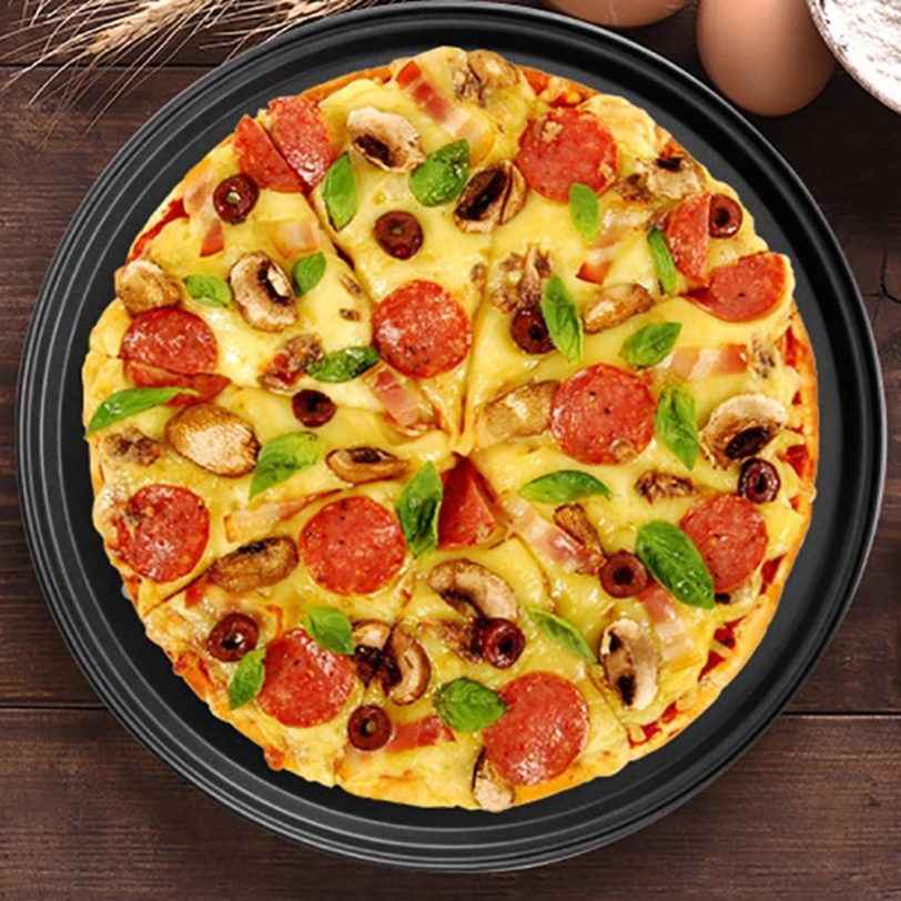 Household Pizza Pans with Holes Breathable Non-Stick Professional Baking Tray for Restaurant Home Tools - Image 6