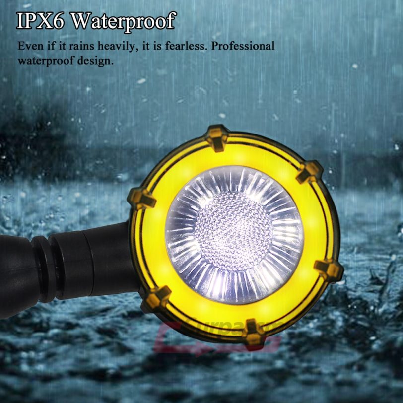 IP68 Waterproof Universal Led Turn Signal For Motorcycle Warning Lights Sequential Flasher Racing Motorbike Accessories - Image 5