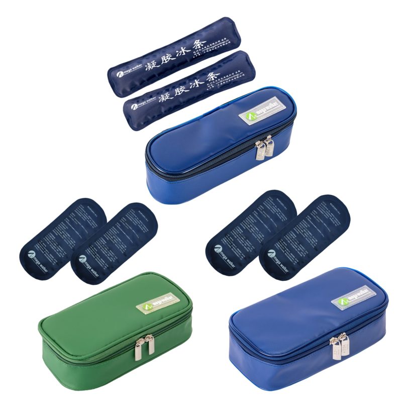 Insulin Cooler Bag Portable Insulated Diabetic Insulin Travel Case Cooler Box Aluminum Foil ice Bag with 3