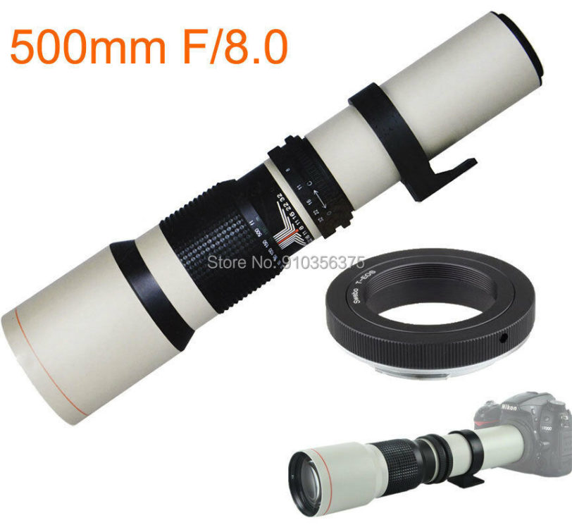 JINTU 500mm/1000mm f8.0 Telephoto Mirror Telescope Lens for NIKON DSLR Camera D7100 D7200 D3400 D90 D5200 D5600 D800 D850 D3200 - Image 2