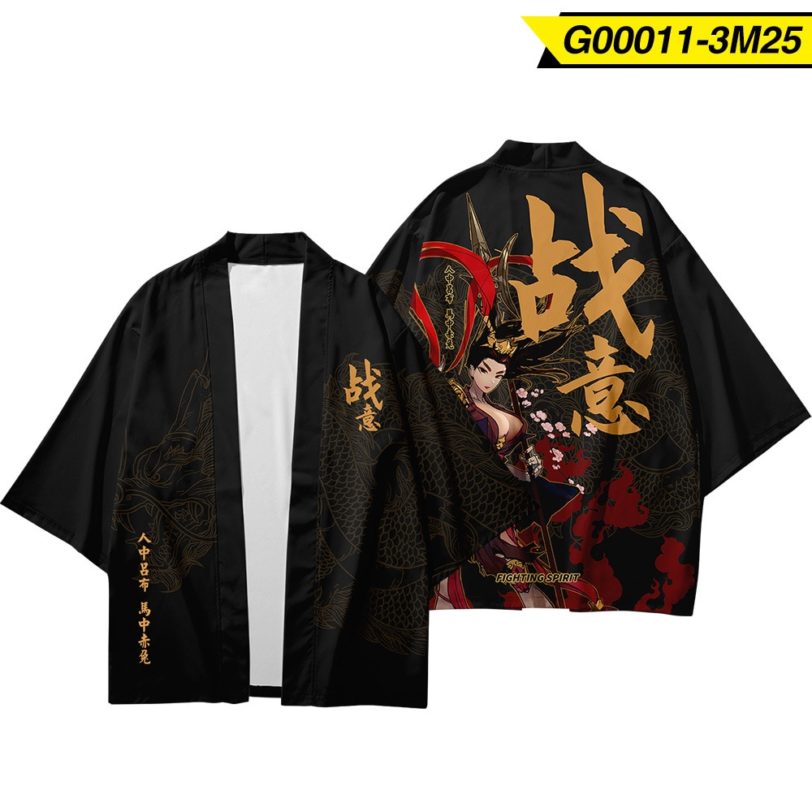 Japanese Style Vintage Kimono Haori Pants Set Men Traditional Harajuku Streetwear Samurai Cardigan Costume Yukata - Image 4