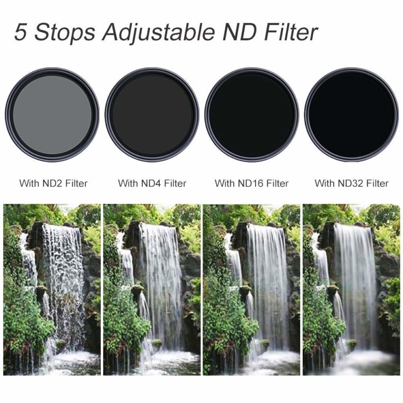 K&F Concept 52MM 58MM 62MM 77mm Fader ND Filter Neutral Density Variable Filter ND2 to ND32 for Camera Lens NO X Spot - Image 2