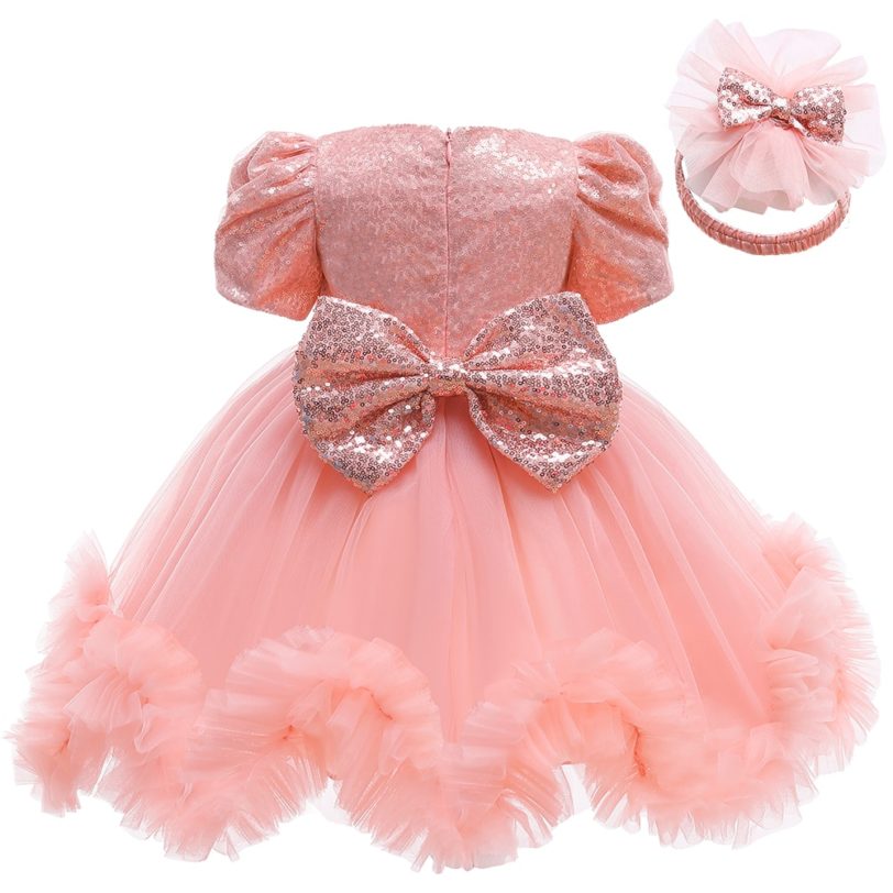 LZH Infant Christmas Dresses For Baby Girls Lace Princess Dress Baby 1st Year Birthday Dress Baptism Party Dress Newborn Clothes - Image 5