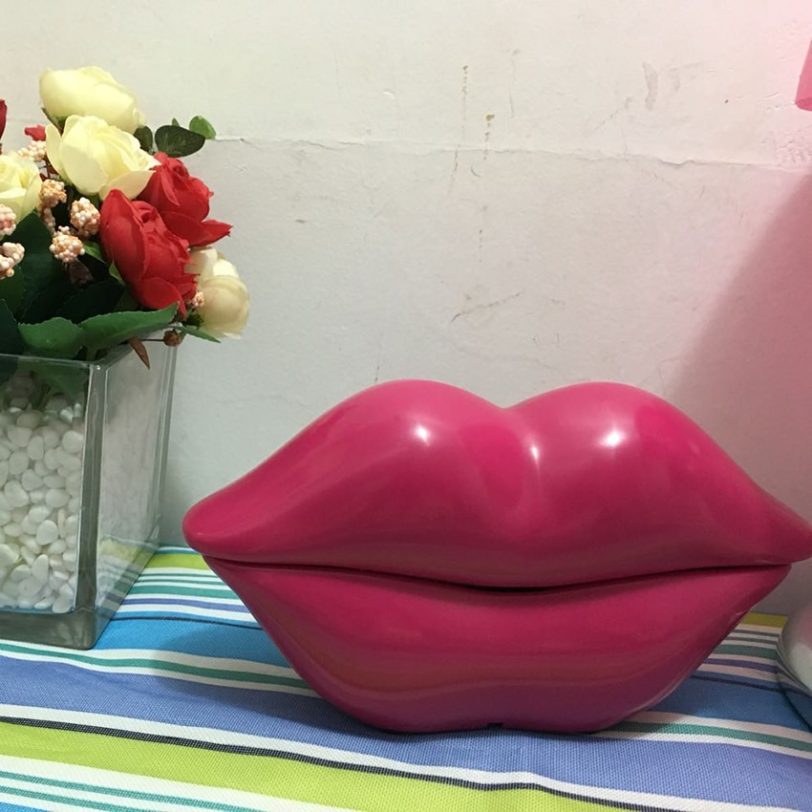 Lips Telephone Novelty Red, Pink, Rose Red Mouth Lip Shaped Phone Landline Desk Corded Phone for Home Hotel Office Decoration - Image 2