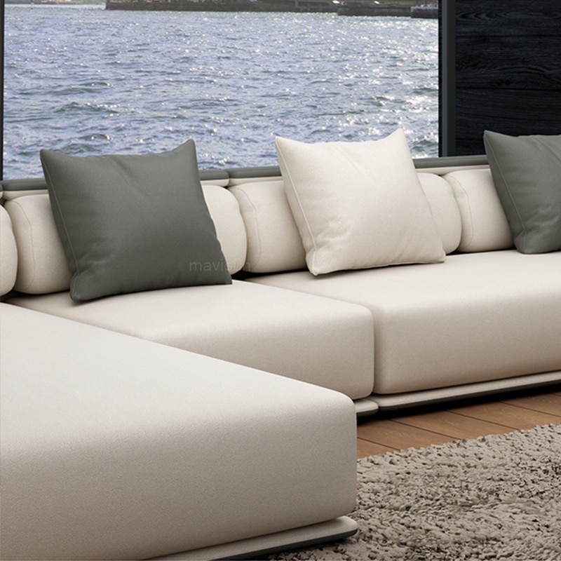 Living Room Furniture Set European Minimalist Fabric Corner Sofa Simple Modern Relaxing Transformer Sofas For Large 1