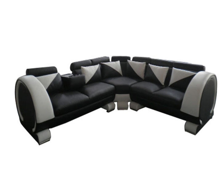 Living Room Sofa set corner sofa real genuine cow leather sectional sofas minimalist modern muebles de 1