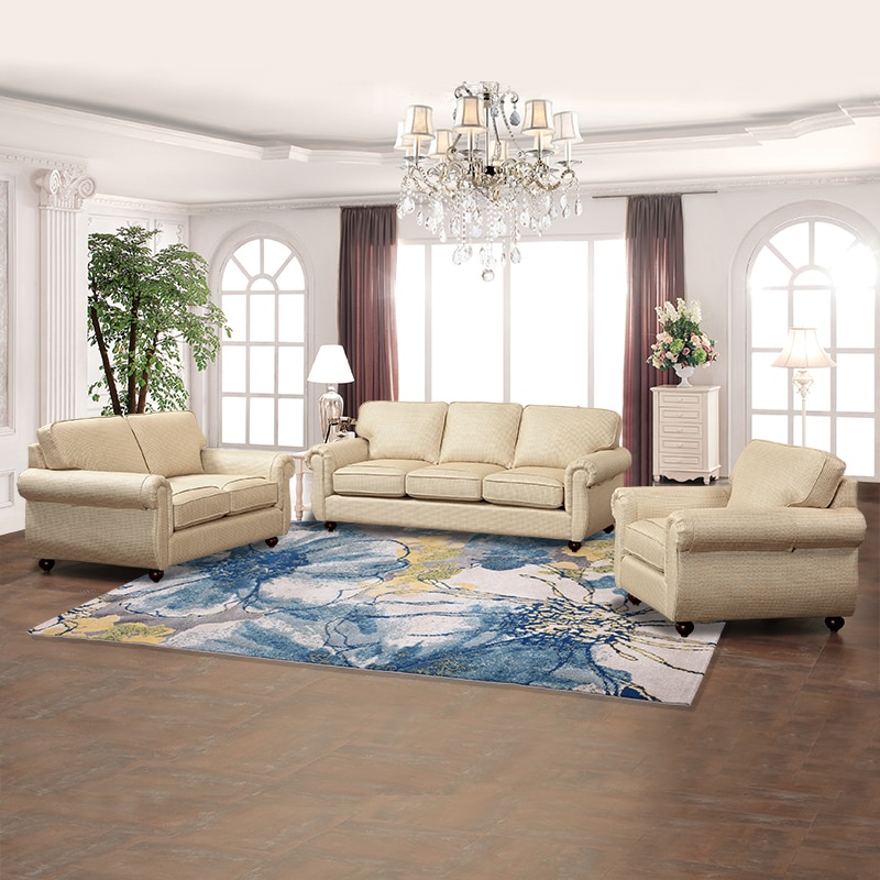 Living Room Sofa set furniture real genuine cow leather sofas puff asiento muebles de sala canape 4