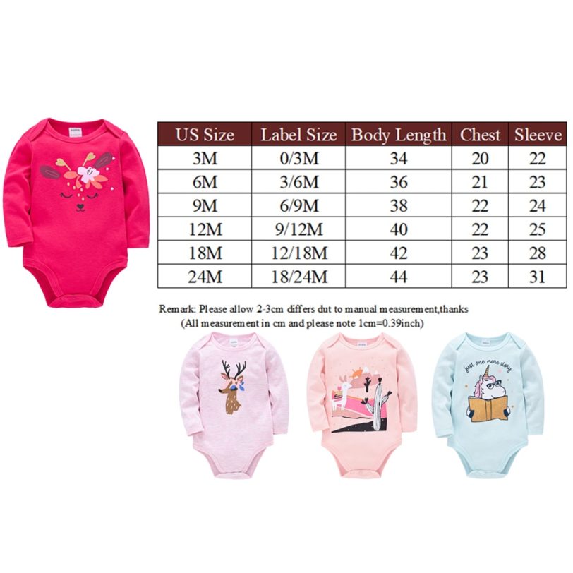 Long Sleeve Bodysuit Baby Girl Clothing 5PCS 3PCS Knitted Cotton New Born Baby Boy Bodysuits Ropa bebe Newborn Clothes Body bebe - Image 6