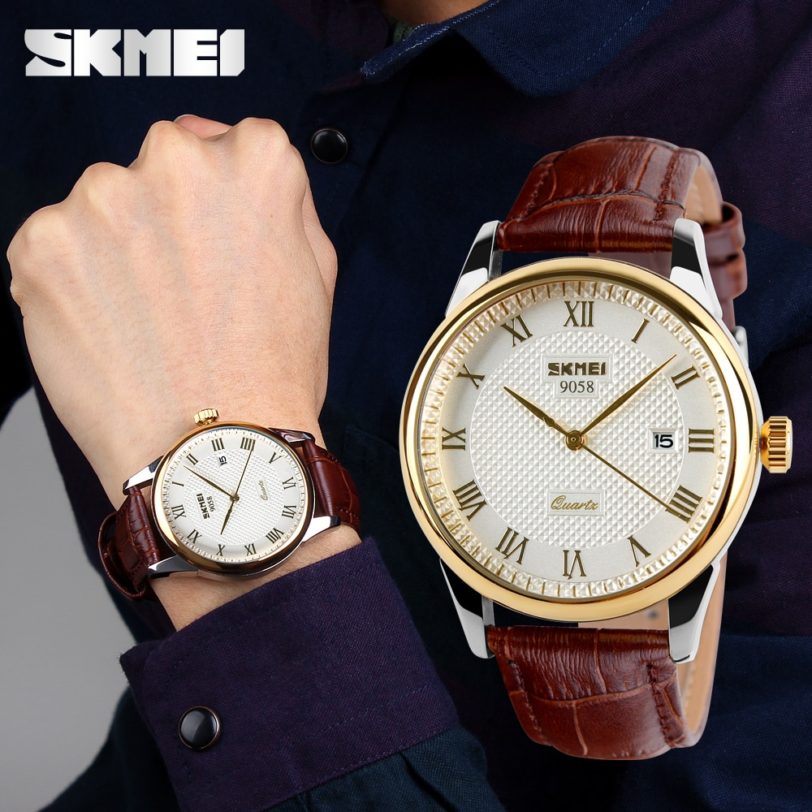 Mens Watches Top Brand Luxury Quartz Watch Skmei Fashion Casual Business Wristwatches Waterproof Male Watch Relogio Masculino - Image 2