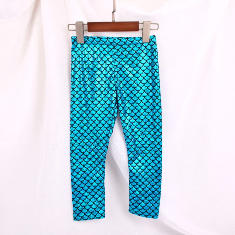 Mermaid Scale legging Autumn Kids Baby Girls Leggings Skinny Full Children Pants Leggins Girl Clothes 2-12Y - Image 2