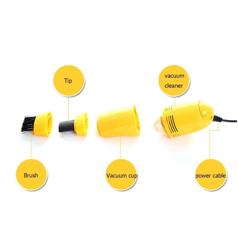 Mini Car Vacuum Cleaner USB Rechargeable Handheld Vacuum Cleaner Wet Dry Dual Use Mini Vacuum for Car Office Home Appliance - Image 6