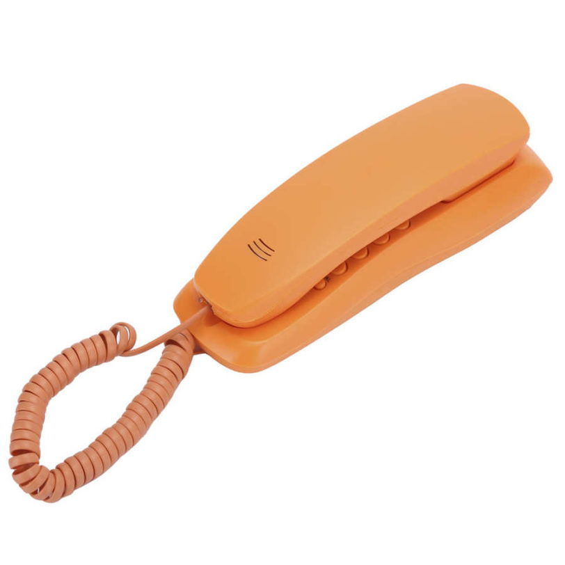 Mini Telephone Desktop Corded Landline Phone Wall Mounted Telephone Fixed Wired Phone for Home Hotel Office 3
