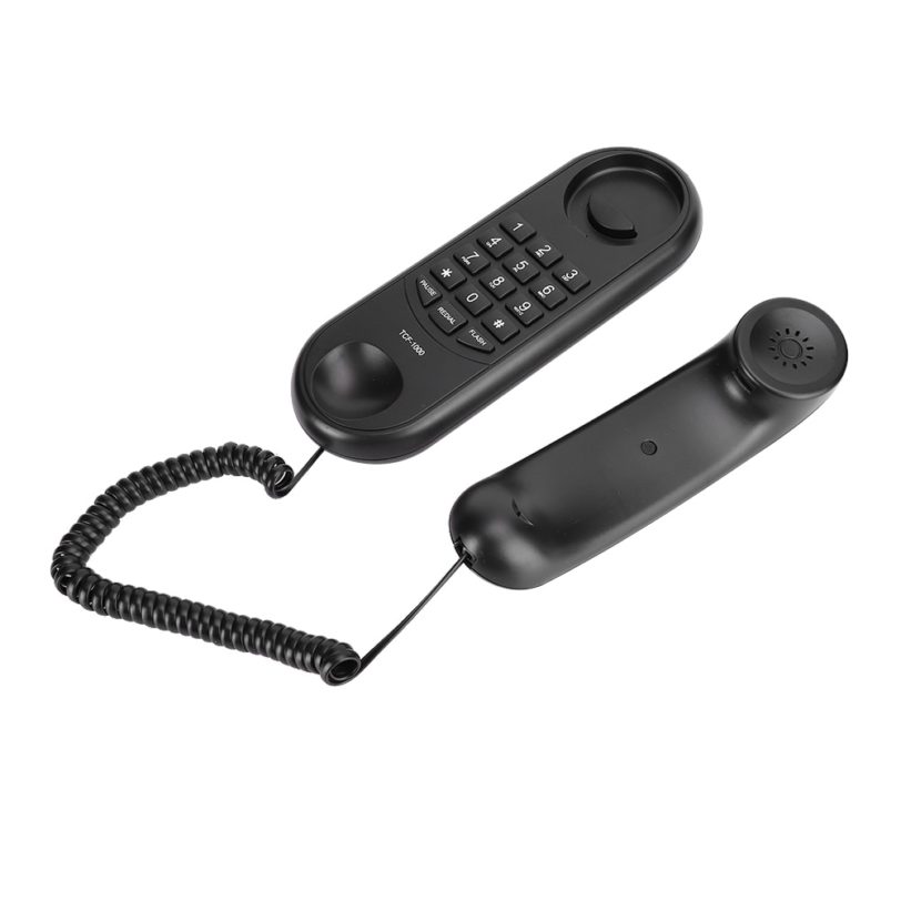 Mini Telephone Landline Phone Desktop Corded Fixed Phone Wall Mounted Telephone for Home Hotel Bathroom Office Use mini phone - Image 6