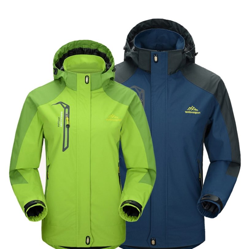 Mountainskin 5XL Men s Jackets Waterproof Spring Hooded Coats Men Women Outerwear Army Solid Casual Brand