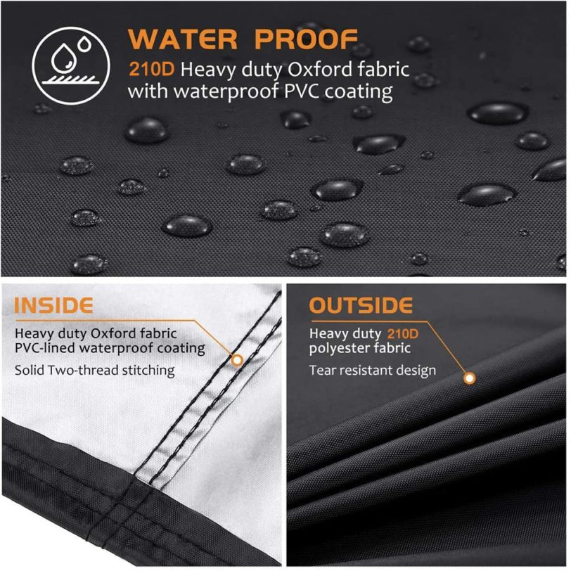 Multi-size All-Purpose Dust Proof Cover Outdoor Barbecue Waterproof Grill BBQ Covers UV Resistant Oxford Fabric for Sofa Tabl - Image 4