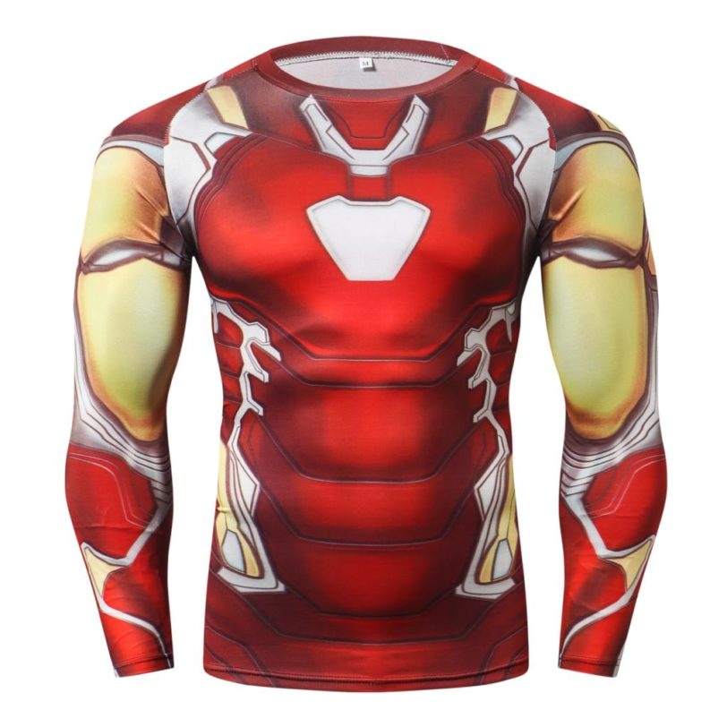 New 3D Printed Comics Men T-Shirt Bodybuilding Compression Fashion T Shirt Men Cosplay Costume Long Sleeve Tops For Male - Image 5