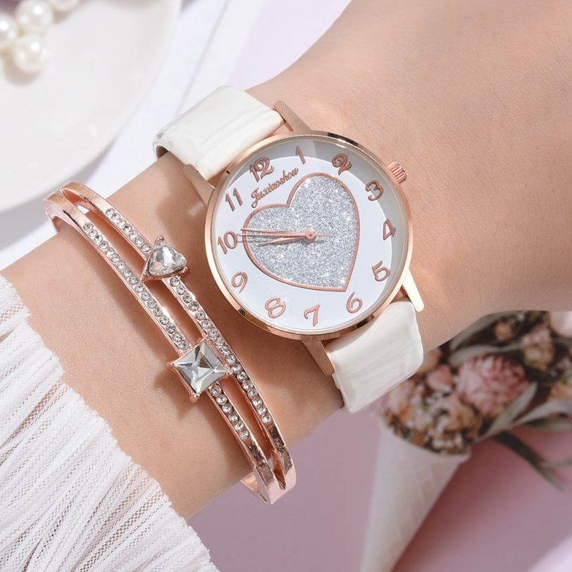 New Heart Shaped Luxury Watch for Women Fashion Stars Waterproof Women's Bracelet Watches Ladies Alloy Quartz Watch Girls Gift - Image 4