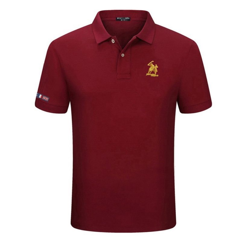 New High Quality Polo Shirt Mens Casual Horse Embroidery 100%Cotton Polo Shirt Men Short Sleeve Polo Male Tops XS-5XL PL811 - Image 3