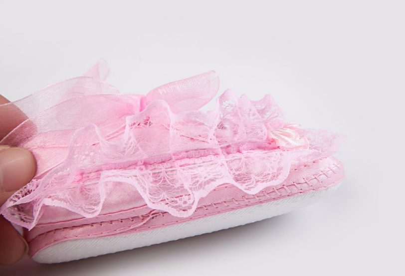 New Infant First Walker Fashion White Baptism Girls Baby Shoe Soft Lace Kids Ballerina Shoes for 0-2 years - Image 5