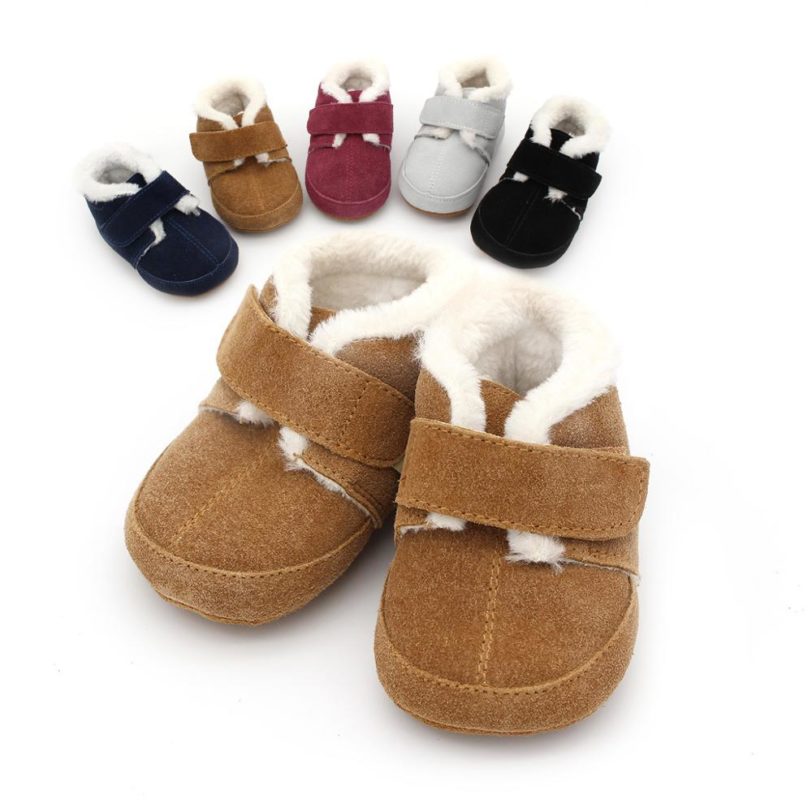 New Star Winter Baby Shoes Plush Lining Genuine Leather Baby Moccasins Anti Slip Infant Baby Boy Shoes 3 Colors - Image 6