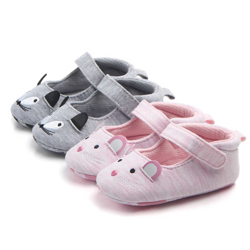 Newborn Baby Girl Shoes Cute Animal Pattern Princess Kid Anti-slip Shoes For 0-18 Months Infant Toddler Crib First Walker - Image 2