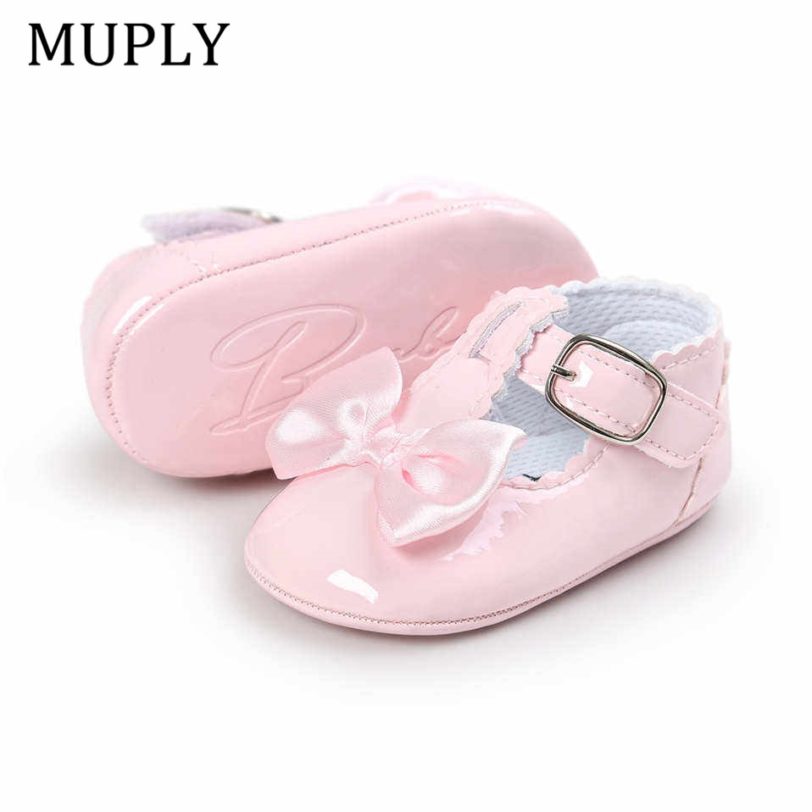 Newborn Baby Girls Shoes PU leather Buckle First Walkers Big Bow Summer Princess Shoes Party Wedding Baby Girl Shoes - Image 5