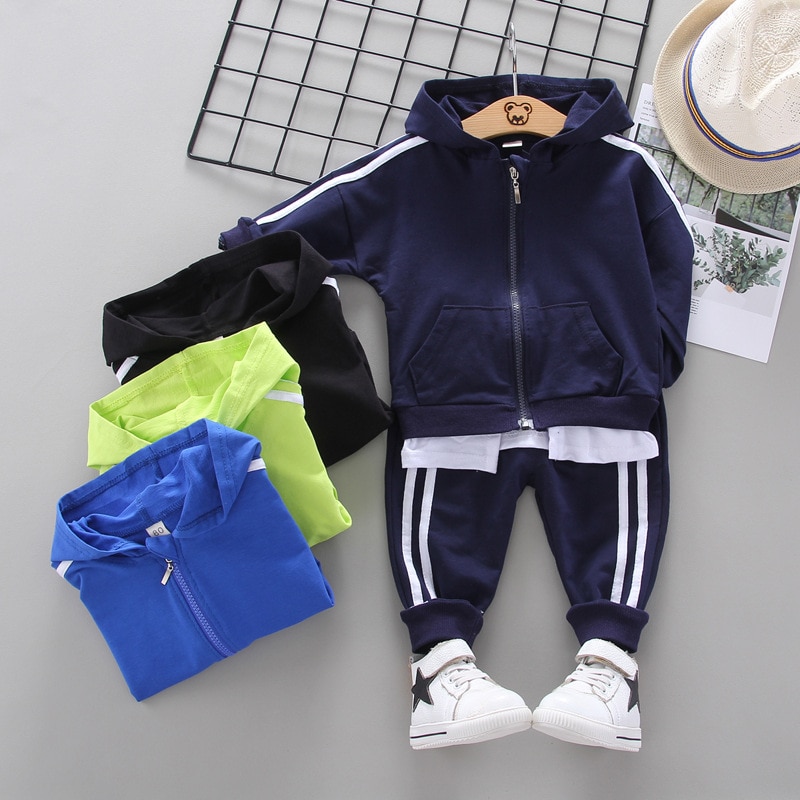 Newborn Kids Clothes Baby Boys Costume Letter Tracksuit Tops Pants 2PCS Children Boy spring Outfits girls 1
