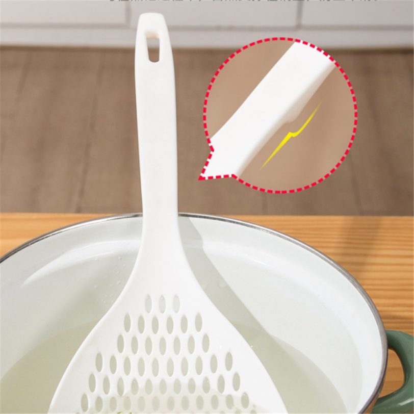 Noodles Colander 35cm Colander Cooking Utensils Fruit Spoons for Kitchen Drainer Sieve Food Long Handle Net Spoon Colander Nylo - Image 4