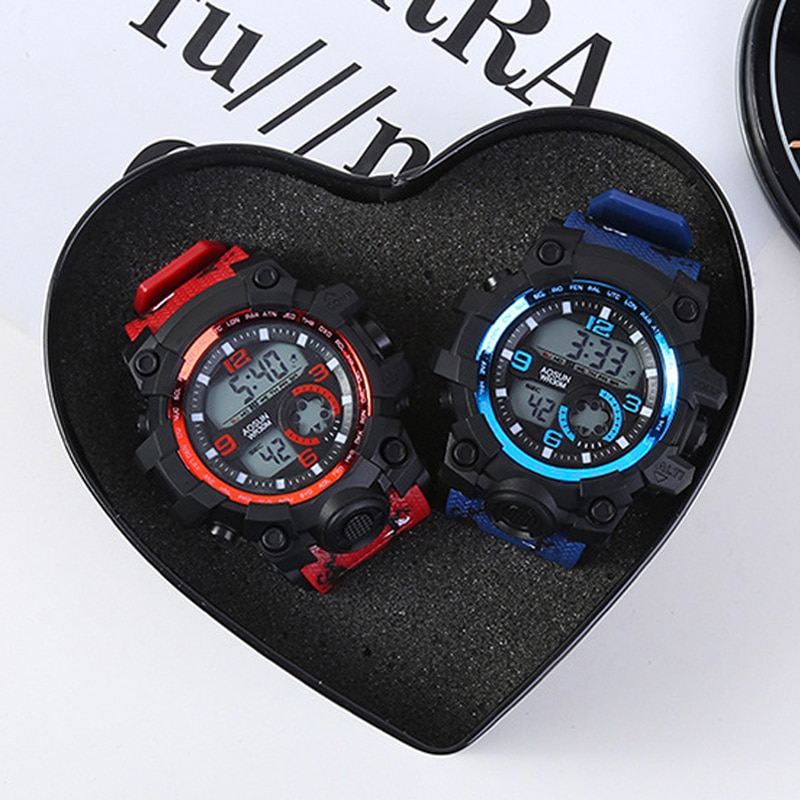 Outdoor 30M Waterproof Sports Men Watch Couple Fashion Popular Men s Multi Functional LED Electronic Watchs 1