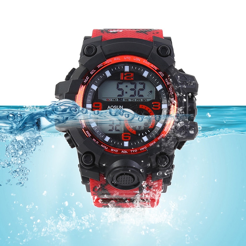 Outdoor 30M Waterproof Sports Men Watch Couple Fashion Popular Men s Multi Functional LED Electronic Watchs