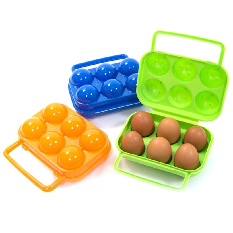 Outdoor Camping Tableware Portable Camping Picnic BBQ Egg Box Container Egg Storage Boxes Travel Kitchen Utensils Camping Gear - Image 2