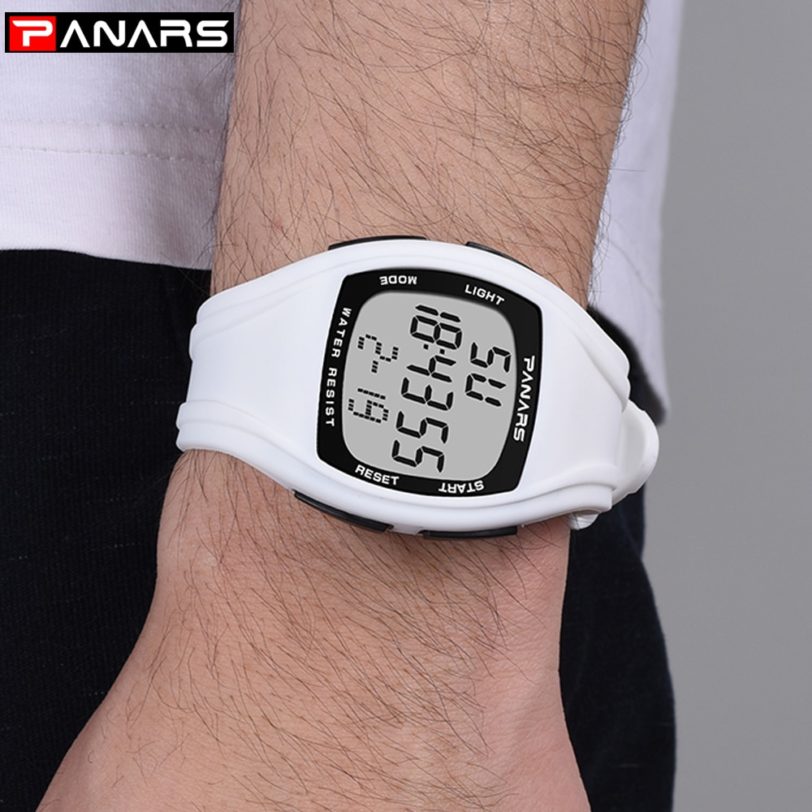 PANARS Men's Sports Watch Mens Ladies Watches 5Bar Swimming Waterproof Wrist Fitness Digital Alarm Clock Relogios Hombre 2020 - Image 6