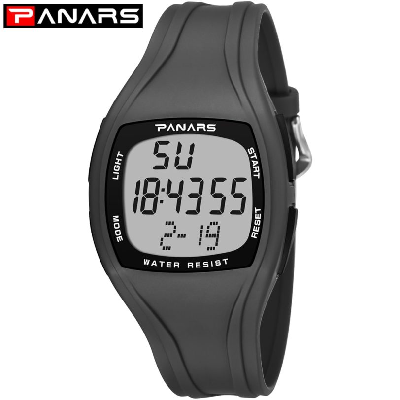 PANARS Men's Sports Watch Mens Ladies Watches 5Bar Swimming Waterproof Wrist Fitness Digital Alarm Clock Relogios Hombre 2020 - Image 2