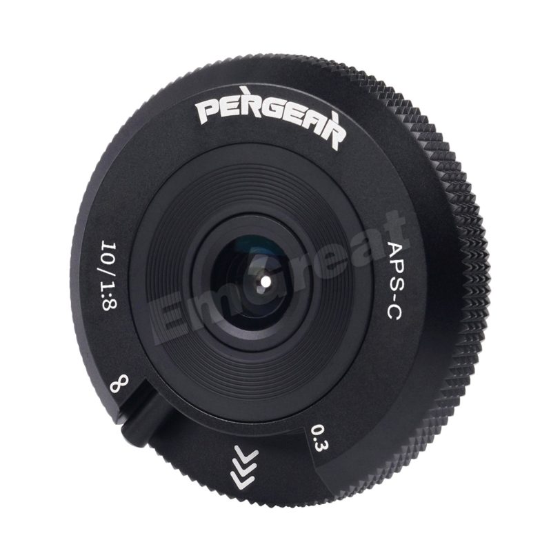 Pergear 10mm F8 Pancake Fisheye Lens APS-C Format Camera Lens 80g Light Weight for Sony E-Mount Fuji M4/3 Mirrorless Camera - Image 2