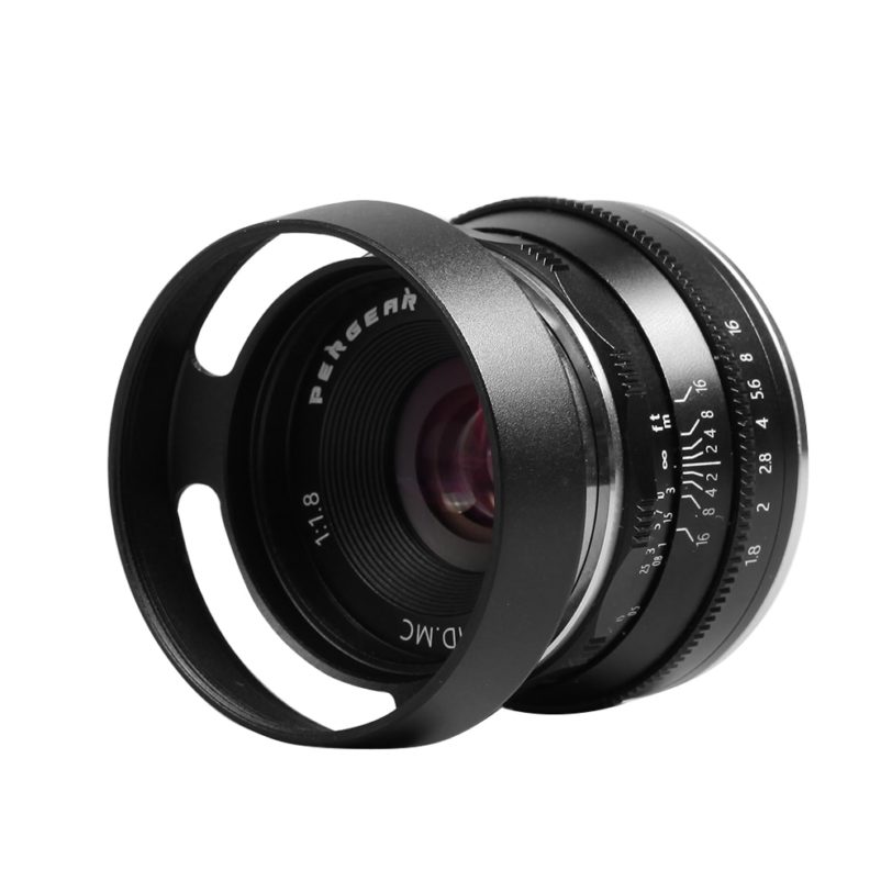 Pergear 25mm f1.8 Prime Lens to All Single Series for Sony E Mount for Fuji Mount Micro 4/3 Camera A7 A7II A7R A6500 A6300 A6400 - Image 2