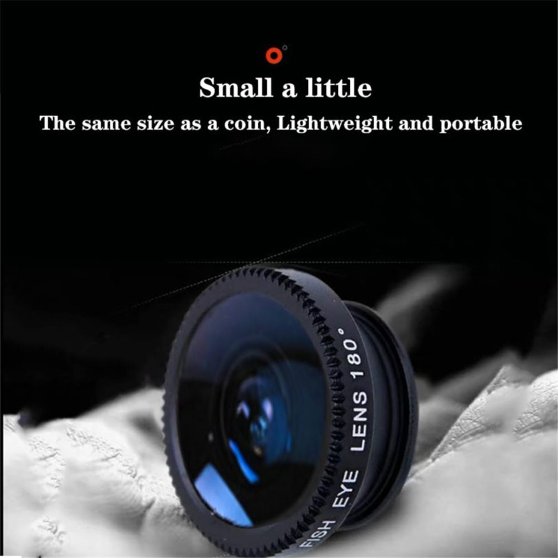 Phone lens Fisheye 0.67x Wide Angle Zoom lens fish eye 6x macro lenses Camera Kits with Clip lens on the phone for smartphone - Image 3