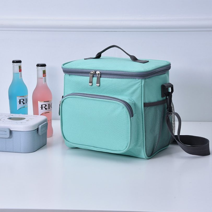 Portable Picnic Bag Thermal Insulated Lunch Box Tote Cooler Handbag Waterproof Backpack Bento Pouch School Food Storage Bags - Image 2