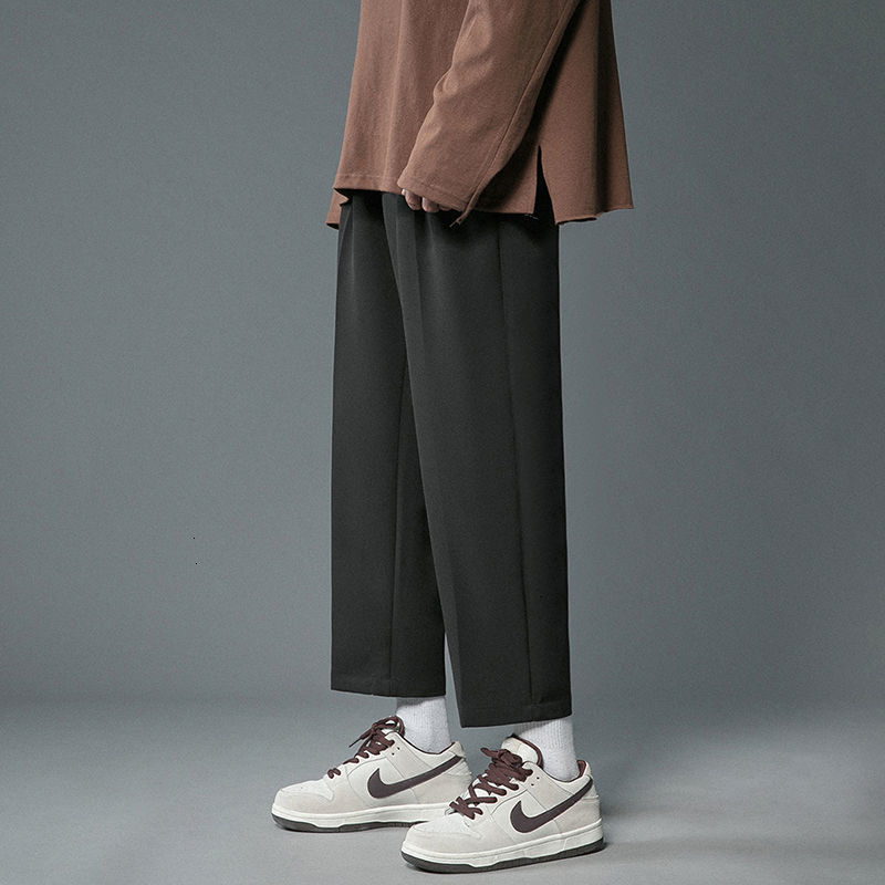 Privathink Solid Color Men s Wide Legs Korean Men Casual Harem Pants 2021 Streetwear Male Trousers